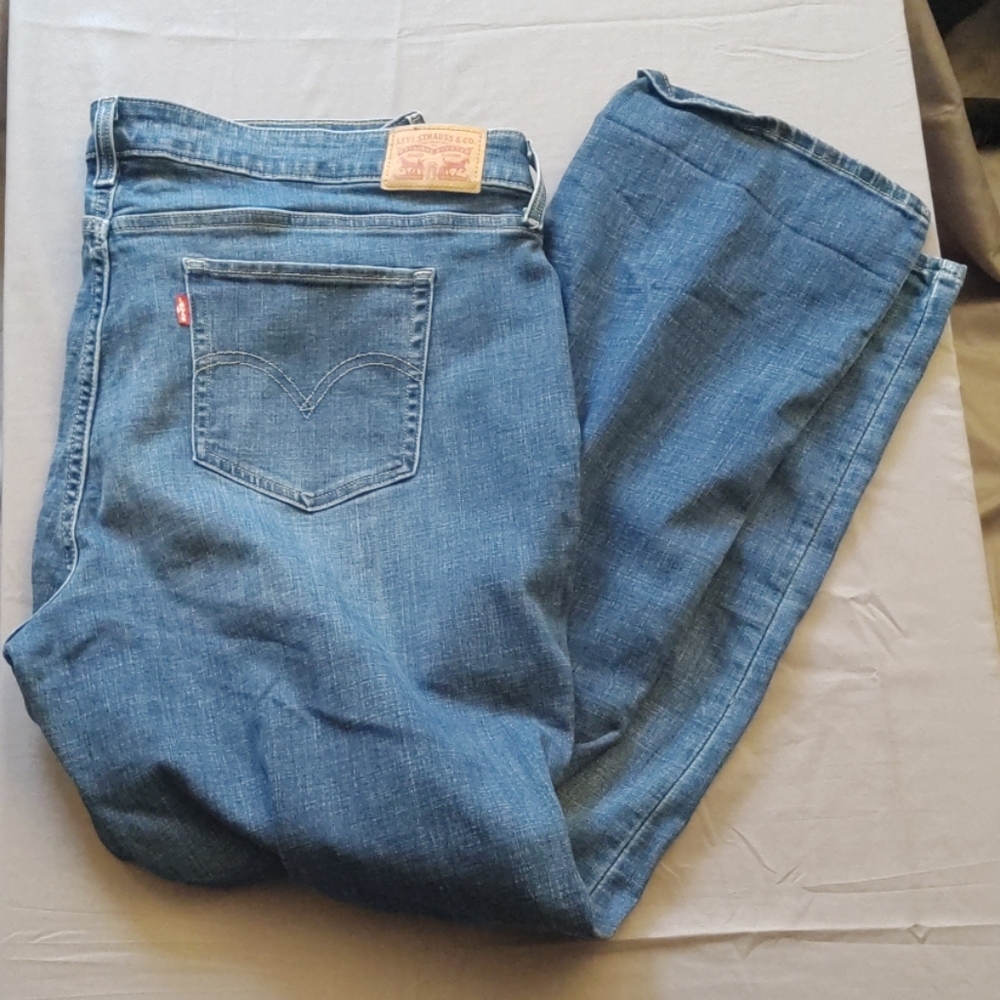 Levi distressed denim